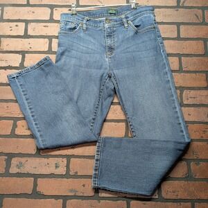 Lauren Jeans Co. LRL Ralph Lauren Women's 8P Mid-Rise Straight Leg Petite Jeans
